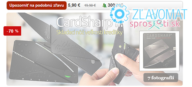 cardsharp zlavomat.sk