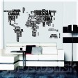 Samolepka na stenu - Svetová mapa