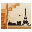 Samolepka na stenu - Paríž za oknom