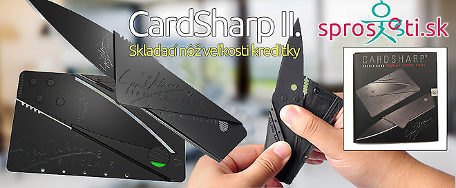 CardSharp II. – Skladací nôž veľkosti kreditky